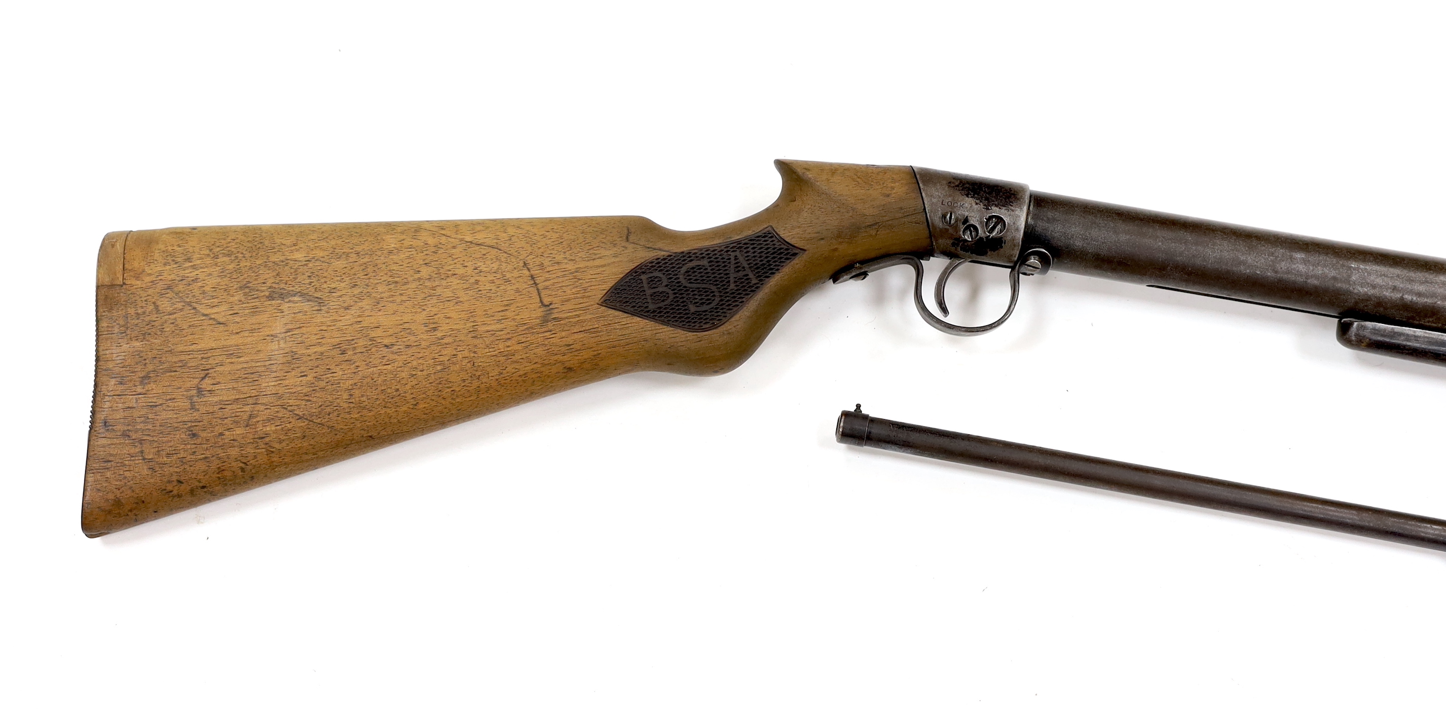 A Webley and Scott 177 Webley Junior air rifle and a BSA .22 air rifle (2)